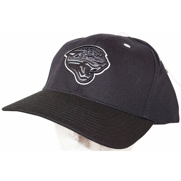 Vintage Jacksonville Jaguars NFL Football Cap - Black Tonal Emboss Logo Hat 2010 - Picture 2 of 8